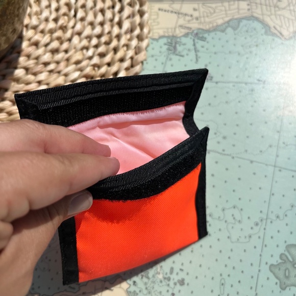 Vintage 90s Jeff Neon Velcro Wallet / Pouch / Pocket - Picture 3 of 3